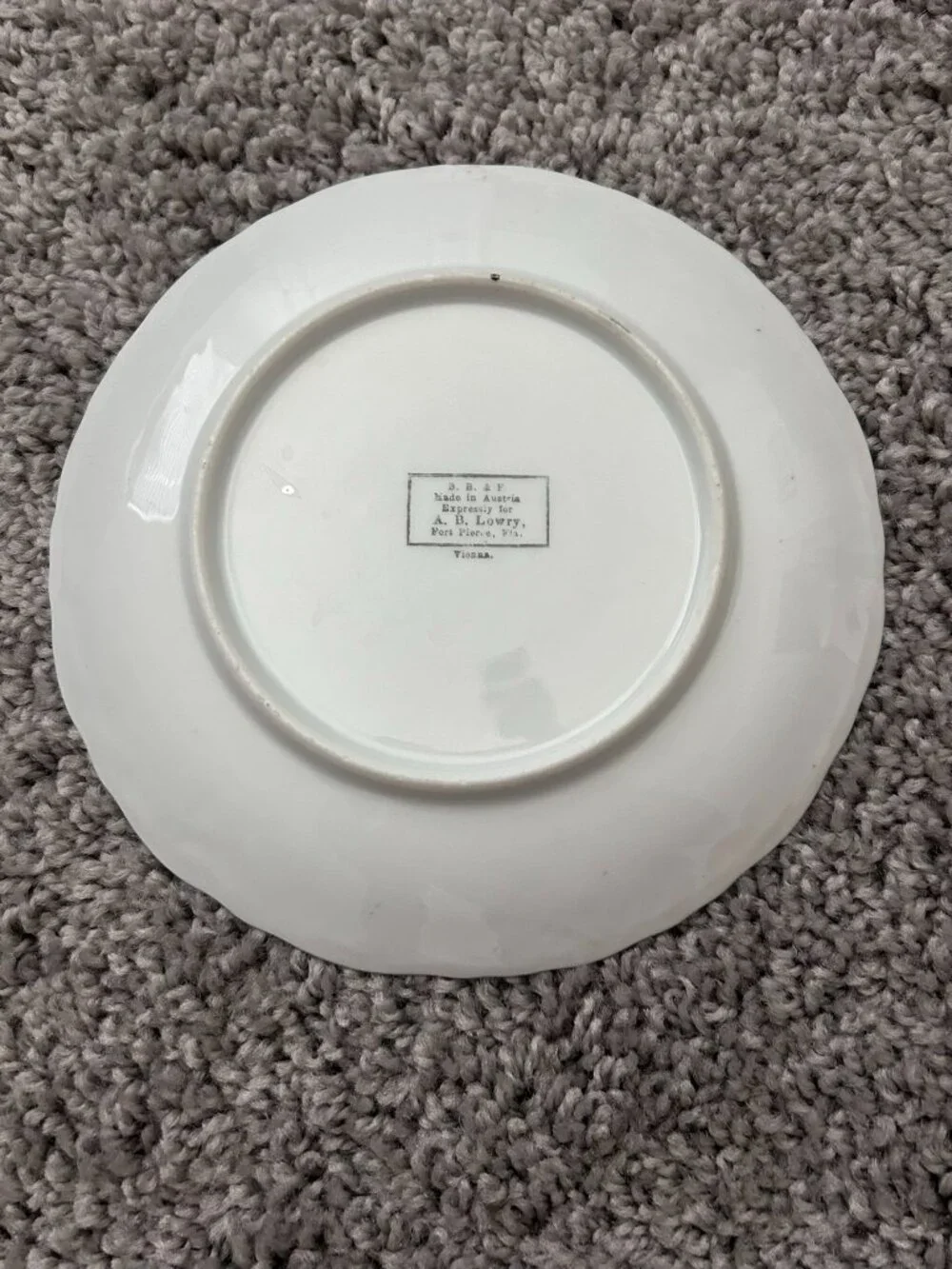 Antique B.B. & F Vienna Austria Floral Porcelain 6